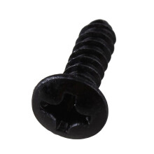 250X Guitarra Bajo Tornillos Piezas para Scratchplates Pickguard, Negro