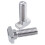 M8 Thread T-Slot Drop-in Stud Sliding Screw Bolt Silver Tone 15Pcs 2