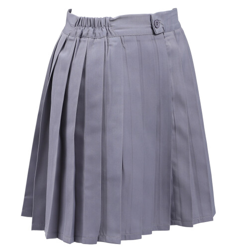 2Ud Falda Escolar Plisada Spandex Con Alta Niñas 1