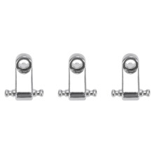 6 Stueck E-Gitarre Roller String Tree String Retainer - Silber