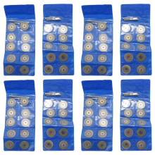 80 Pieces 22 mm Diamond Cutting Wheel Cut Off Discs Coated Rotary Tools with 4 Pack Mandrel Rotary Tool for Drill