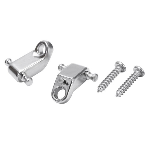 6 Pcs Electric Guitar Roller String Tree String Retainer - Silver 1