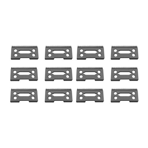 12 Pcs Ceramic Blade Ceramic Replacement Cutter ,28 Teeth Ceramic Clipper Blade Replacement Cutter 2-Hole Clipper,Black 1