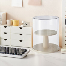 2-stöckiger rotierender Action-Figuren-Display-Case Staubgeschützter Staubschutzbox