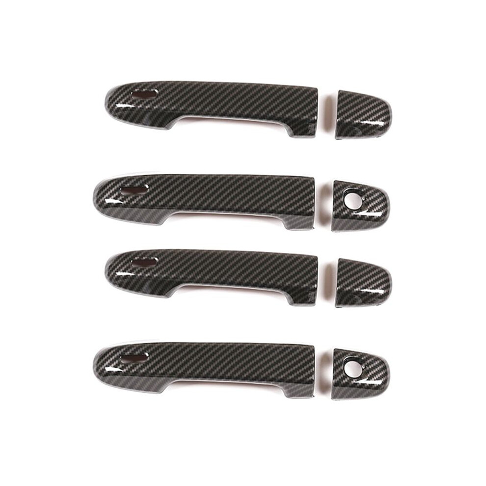 2X Car Exterior Door Handle Cover Trim for  86 GT86  BRZ 2012-2020(Carbon Fiber)