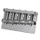 2X 5 String Verdikte Bas Zadel Brug Pull String Plaat voor 5 String Elektrische Bas Gitaar Accessoires Zilver 4