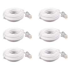 6X RJ11 6P4C to RJ45 8P4C Modular Phone Internet Extension Cable 3 Meter