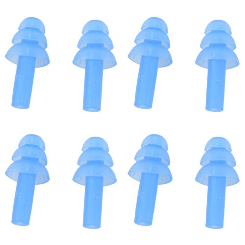 4 Pair Swimming Dive Flexible Silicone Ear Plugs Earplug 1