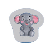 Seifenherstellungsform aus lebensmittelechtem Harz,-Baby-Elefant