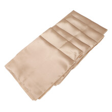 24pcs Gold Satin Square Napkins 17x17in Wedding Party Table Decor