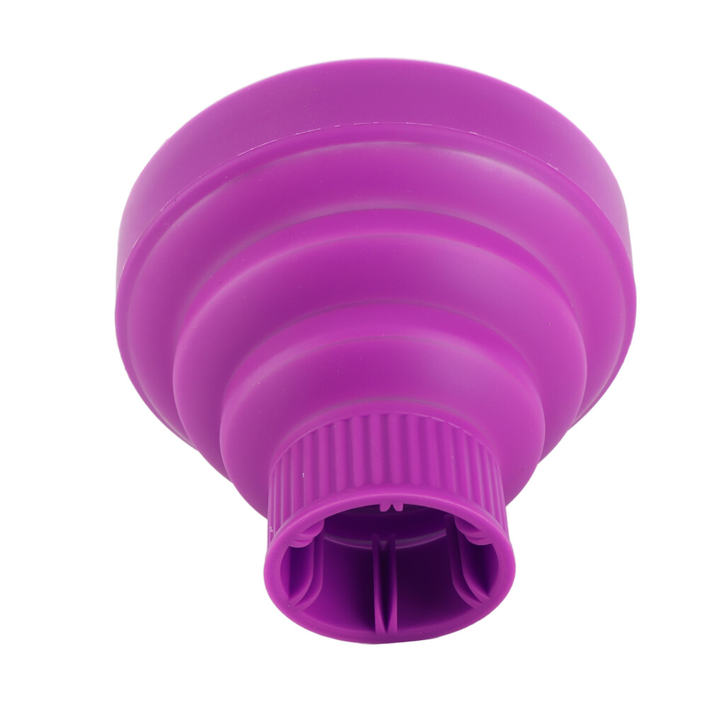 Easy-Store Collapsible Hair Dryer Diffuser â Soft Silicone Purple