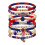 Football Inspired Stackable Wristband Lightweight Soft Clay-6 1