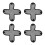4St Machinewasbare Helmvoering Zwart 3D Mesh Voor Rit 4