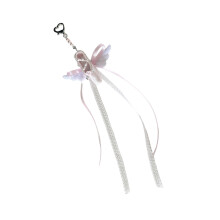 Sturdy Fabric Metal Charm Ballet Accessory Artistic Keychain