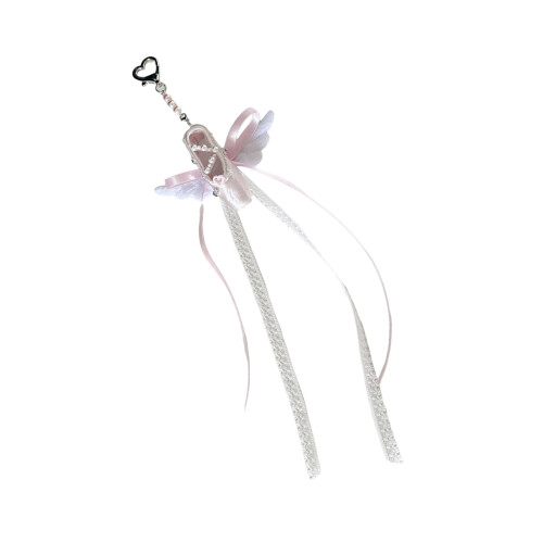 Sturdy Fabric Metal Charm Ballet Accessory Artistic Keychain