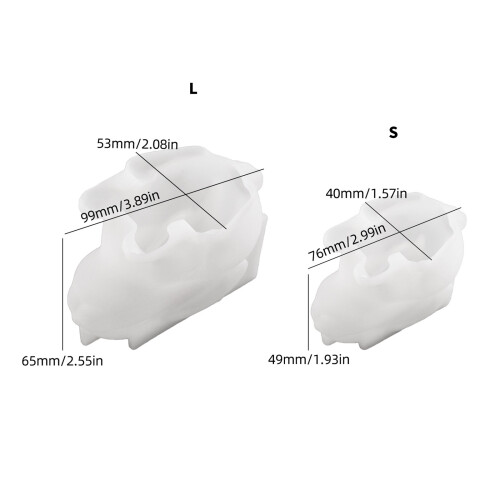 Hasenfiguren-Silikonform mit Silikonstruktur für-S 2