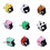 Fun Animal Headpiece Keychain Recyclable Plastic Key Label-CT 3