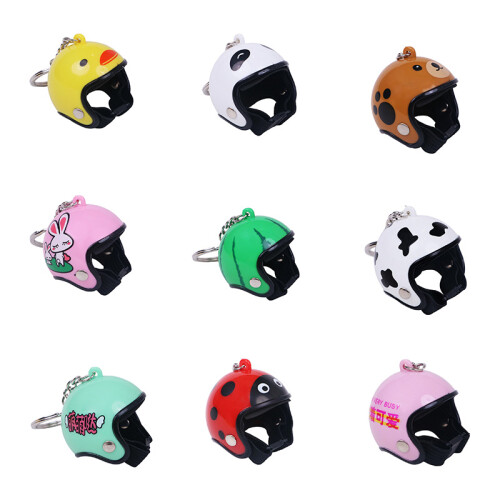 Fun Animal Headpiece Keychain Recyclable Plastic Key Label-CT 2