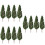 30St Groen Plastic Modelbomen Miniatuur Voor Scenery Decor 7