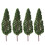 30St Groen Plastic Modelbomen Miniatuur Voor Scenery Decor 1