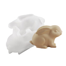 Mehrzweck-3D-Kaninchen-Silikonform zum Basteln von-L