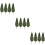 30St Groen Plastic Modelbomen Miniatuur Voor Scenery Decor 9