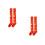 2Paren Rood Over De Knie Clown Met Elastische Comfortvoering 9