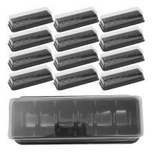 72St Zwarte Pet Macaron Box Met Helder Perfect Voor Desserts