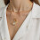 Multi Faceted Glass Necklace Creative Collarbone Chain Stylish 2