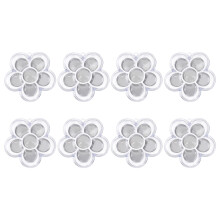 56Stk Lidschatten- Und Rougeboxen Silber, Langlebig Und Kompakt