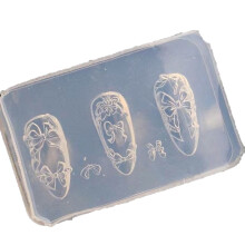 Ice Flower Embossed Nail Mold Silicone Craft Tool For DIY