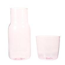 3Sets Nachttisch Wasserkaraffe Aus Rosa Für Getränke Zuhause