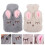6Stk Plüsch Warmwasserbeutel Handwärmer Winter Gebrauch Beige Grau Set 10