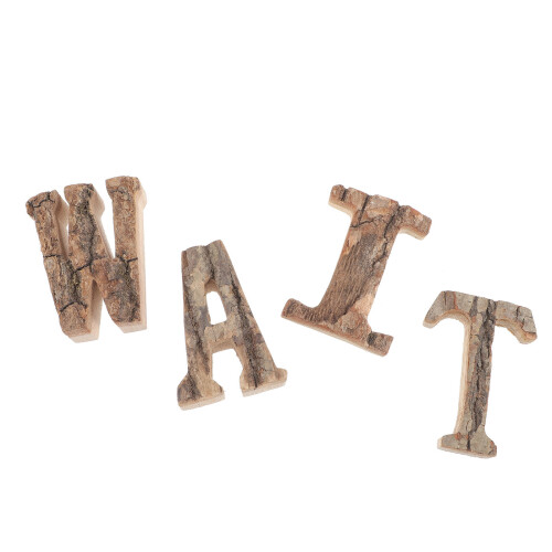 8Stk Holz Wartezeichen Rustikale Tischdeko Bunt
