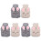6Stk Plüsch Warmwasserbeutel Handwärmer Winter Gebrauch Beige Grau Set 2