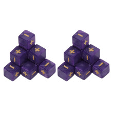 Accessori creativi per giochi, dadi numerici trasparenti e resistenti per divertimento educativo e articoli per feste (dimensioni compatte, 20 pezzi)