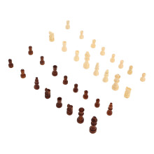 Wooden Chess Pieces Set 91mm King 32pcs for Home & Party Play