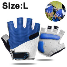 Guantes ergonómicos transpirables, guantes de ciclismo con almohadilla amortiguadora y tejido que absorbe la humedad, para hombres y mujeres.