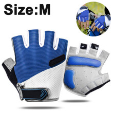Guantes ergonómicos transpirables, guantes de ciclismo con almohadilla amortiguadora y tejido que absorbe la humedad, para hombres y mujeres.
