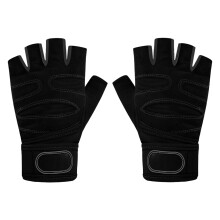 Workout Gloves with Industrial Strength, Full Palm Protection & Moisture-Wicking Material for Men & Women, Premium Gym Gloves with Wrist Wrap