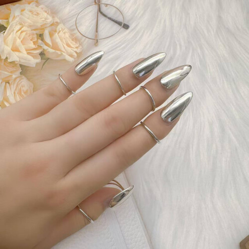 Gothic Designs Silver Mechanical Rings for Roleplay and Everyday 1