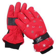 Winterwanten voor kleine avonturiers, waterdichte sneeuwhandschoenen met antislipdesign, schattige cartoonprint, veelzijdig te gebruiken, verstelbare