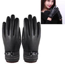 Winter Touch Screen Leather Gloves for Men Women, Soft Padding, Outdoor
