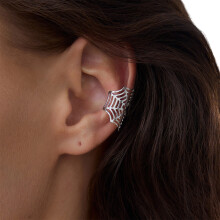 Halloween Spiders Web Ear Cuff Fashion Ear-Witte K enkele 3728K