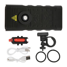 Fietsverlichtingsset van aluminiumlegering, superheldere LED-fietskoplamp met IPX6-waterdichtheid voor veilig fietsen in het donker, multifunctioneel