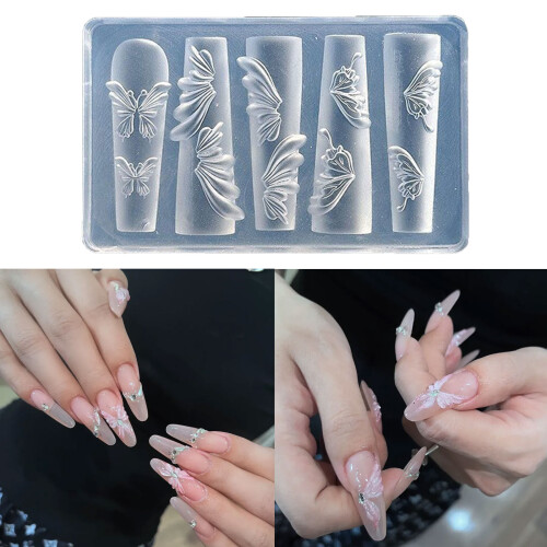 Thin Elastomer Unguis Cast For Artistic Butterfly Ice Blossomy 1