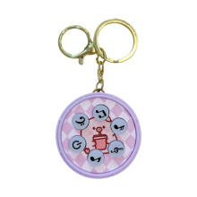 Compact Electronic Drum Game Keychain Animal Beat Stress-Purple