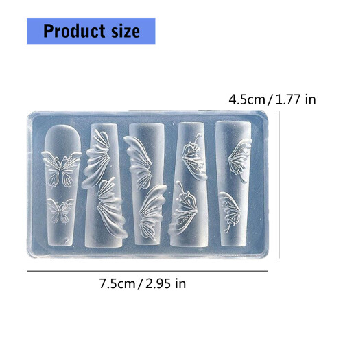 Thin Elastomer Unguis Cast For Artistic Butterfly Ice Blossomy 2