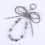 Creative Beaded Phone Strap Pendant Chain With Double Accent-71 4