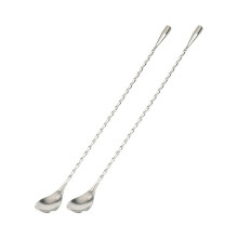Professional Bartending Tools, Stainless Steel Construction Long Handle Cocktail Mixing Spoon For Bars, Coffee Shops